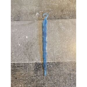Blue icicle ornament Xmas ice decor